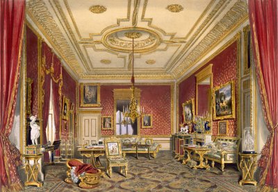 Das private Wohnzimmer der Königin, Windsor Castle, 1838 von James Baker Pyne